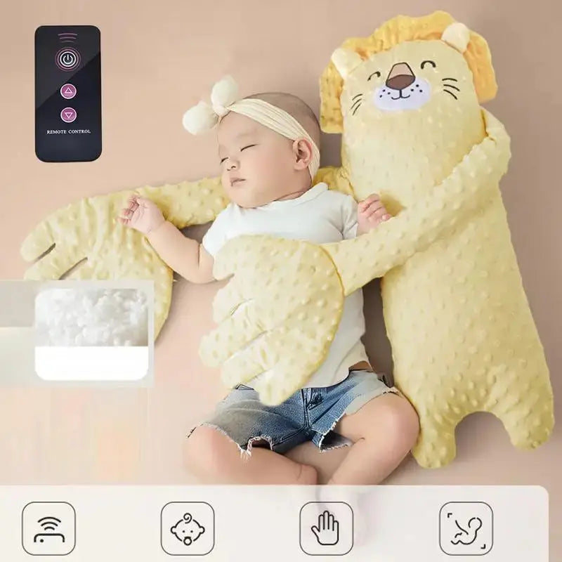 Remote Control Electric Baby Sleep Toy Cartoon Bear Shaped Plush Soothing Dolls Cartoon Baby Sleep Aid Comfort Soother Pillow Nova Trendz
