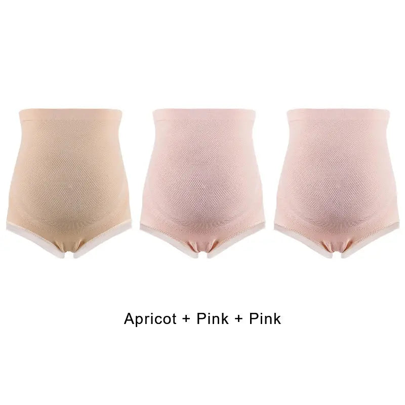 3PCS Maternity Panties High Waist Pregnant Panties Adjustable Belly Support Briefs for Pregnant Women Lace Solid Cozy Intimates Nova Trendz