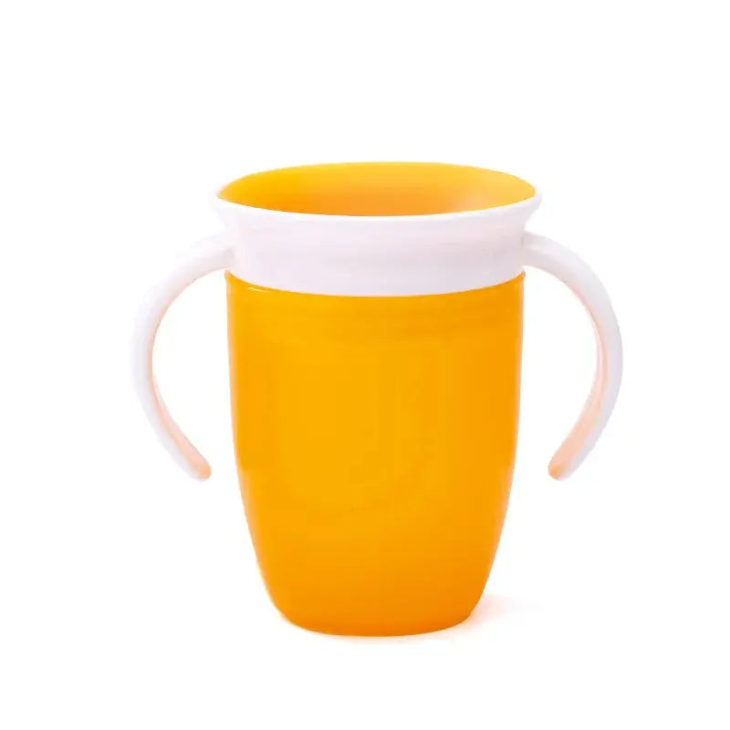 360 Degrees Can Be Rotated Baby Learning Drinking Cup with Double Handle Flip Lid Leakproof Silicone Infants Water Cups Bottle Nova Trendz