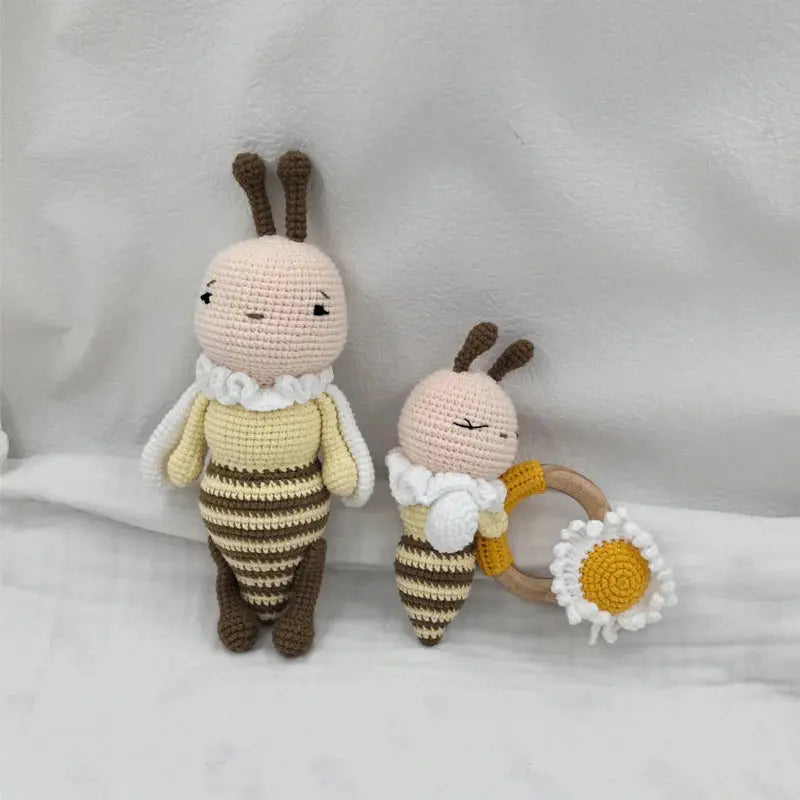 Baby Security Blanket Towel Feeding Bib Soft Towel Cotton Burping Cloth Infant Shower Gift Knitted Lovely Animal Rattle Sleep To Nova Trendz