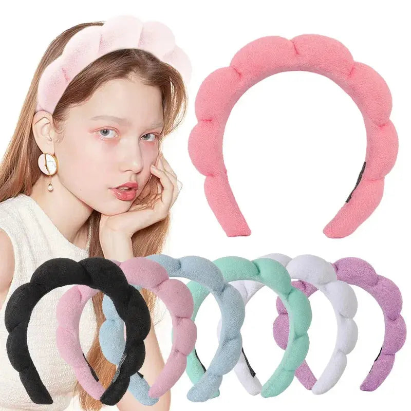 Soft Hair Styling Accessories Women Girls Headbands for Face Washing Bath Makeup Hair Band Women Adjustable SPA Facial Headband Nova Trendz