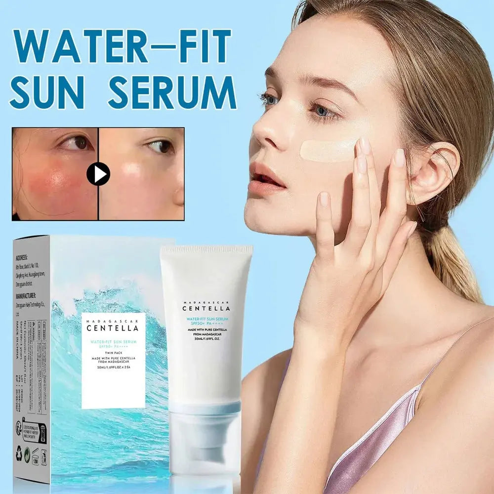 50+ Facial Sunscreen Centella Protector Solar Sunblock Skin Whitening Cream Korean Moisturizing Protector Care Body Sunscreen Nova Trendz