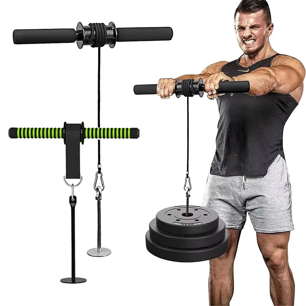 Forearm Roller Trainer Wrist Forearm Blaster Arm Muscle Strength Trainer Exerciser Fitness Equipment Home Gym Workout Accessory Nova Trendz