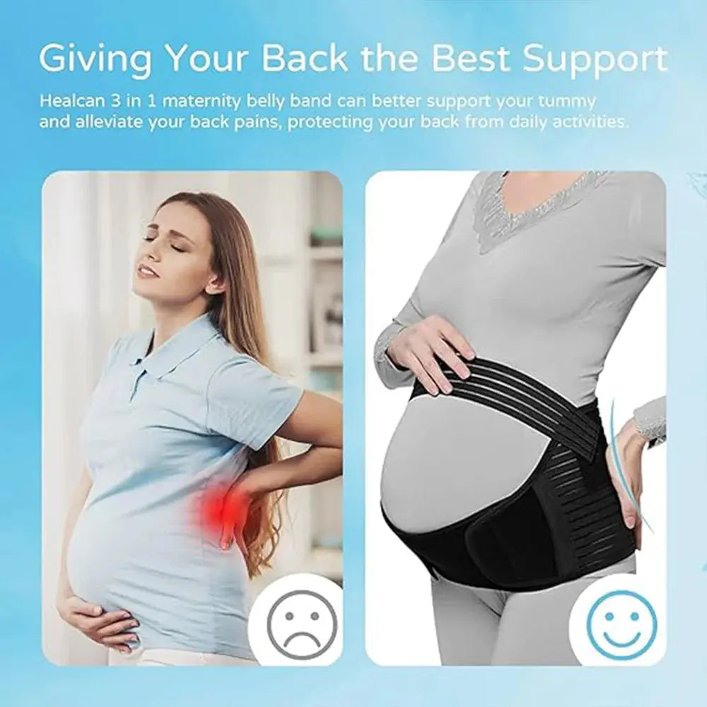 Pregnant Women Support Belly Band Back Clothes Belt Adjustable Waist Care Maternity Abdomen Brace Protector Pregnancy Nova Trendz