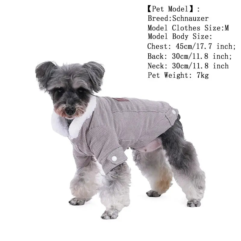 Winter Warm Dog Clothes For Small Medium Dogs Cats Fleece Puppy Kitten Jacket Coat Schnauzer Yorkshire Chihuahua Pet Costume - Nova Trendz
