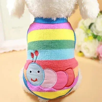 Cartoon Fleece Pet Cat Clothes Winter Warm Pet Dog Vest Puppy Cat Sweater Dog Clothes For Small Dogs Cats Coat Jacket Pet Outfit - Nova Trendz