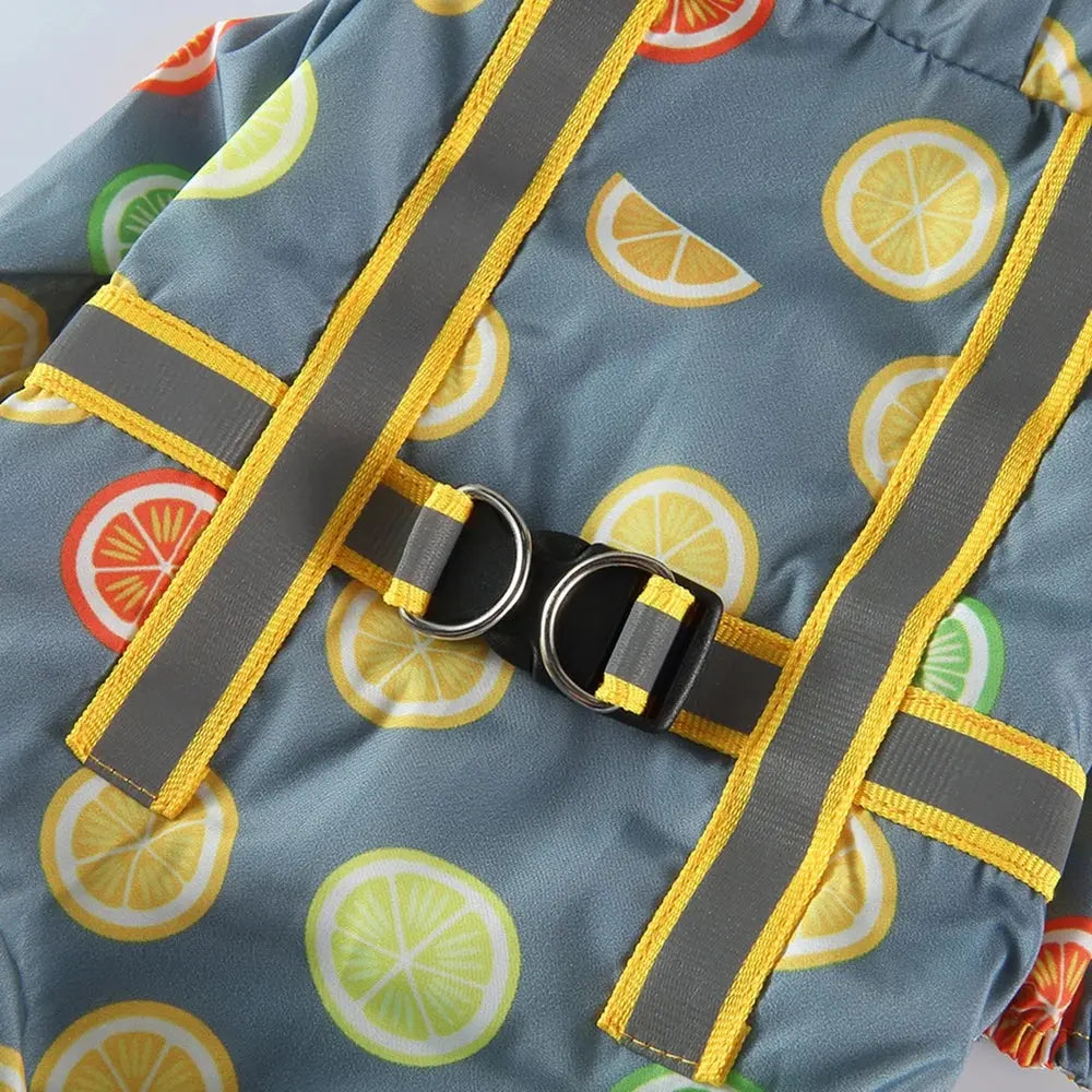 Dog Raincoat Dog Hooded Poncho 4 Legs Dog Rain Jacket with D Leash Ring Waterproof Dog Rain Clothes for Small Medium Dogs Nova Trendz
