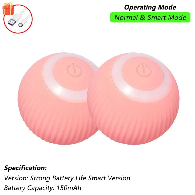 Cat Interactive Ball Toy, Automatic Rolling Ball with Tail, Rechargeable Smart Pet Interactive Toy, Intelligent Mouse for Cat - Nova Trendz