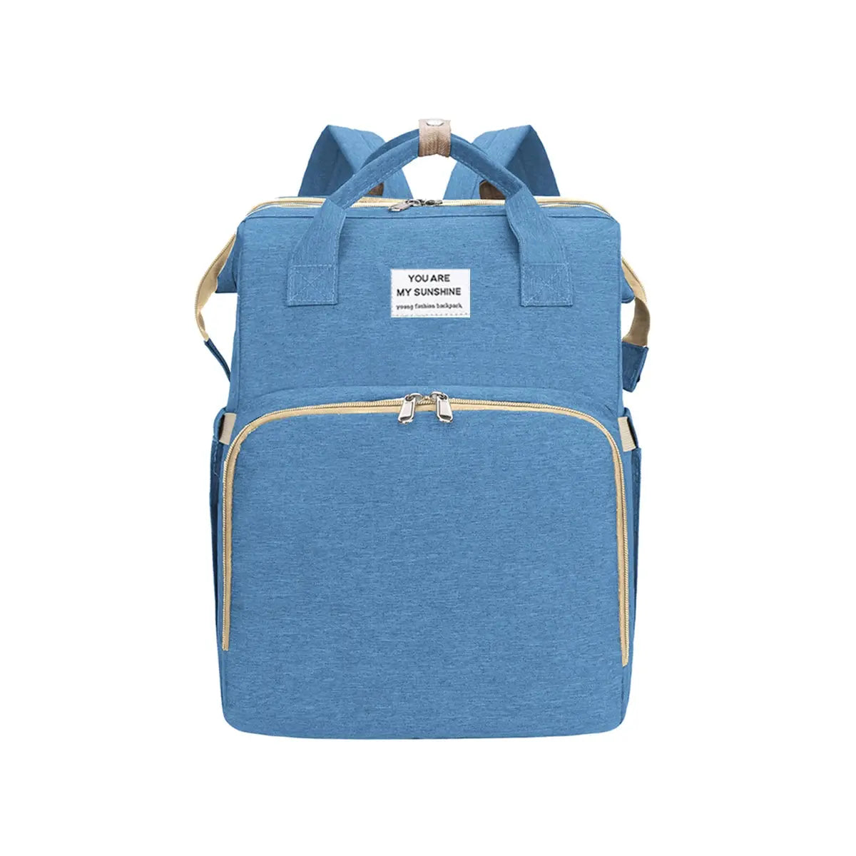 Foldable bed diaper bag with changing station insulated pocket and large capacity Multifunctional Double shoulder mommy bag Nova Trendz