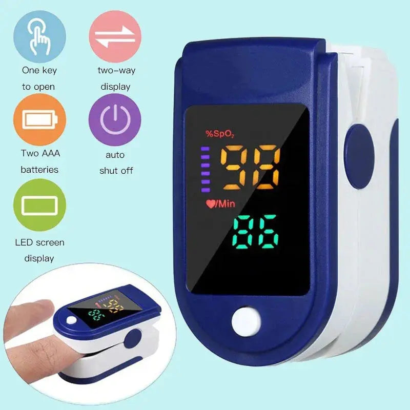 Pulse Oximeter Finger Clip Pulse Monitor Home Monitoring Pulse Oximeter Blood Oxygen Saturation Detector Clip Nova Trendz