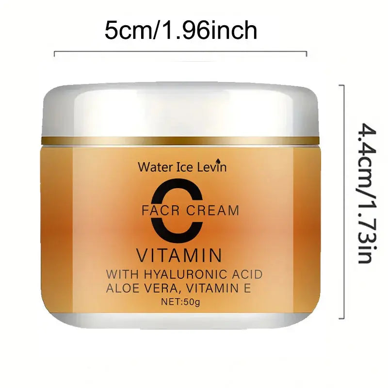 Vitamin C Facial Cream, Hyaluronic Acid, Aloe Vera and Vitamin E, Facial Moisturizing Cream, Nourishing Skin Care, Increasing Brightness, Available for All Skin Types - Nova Trendz