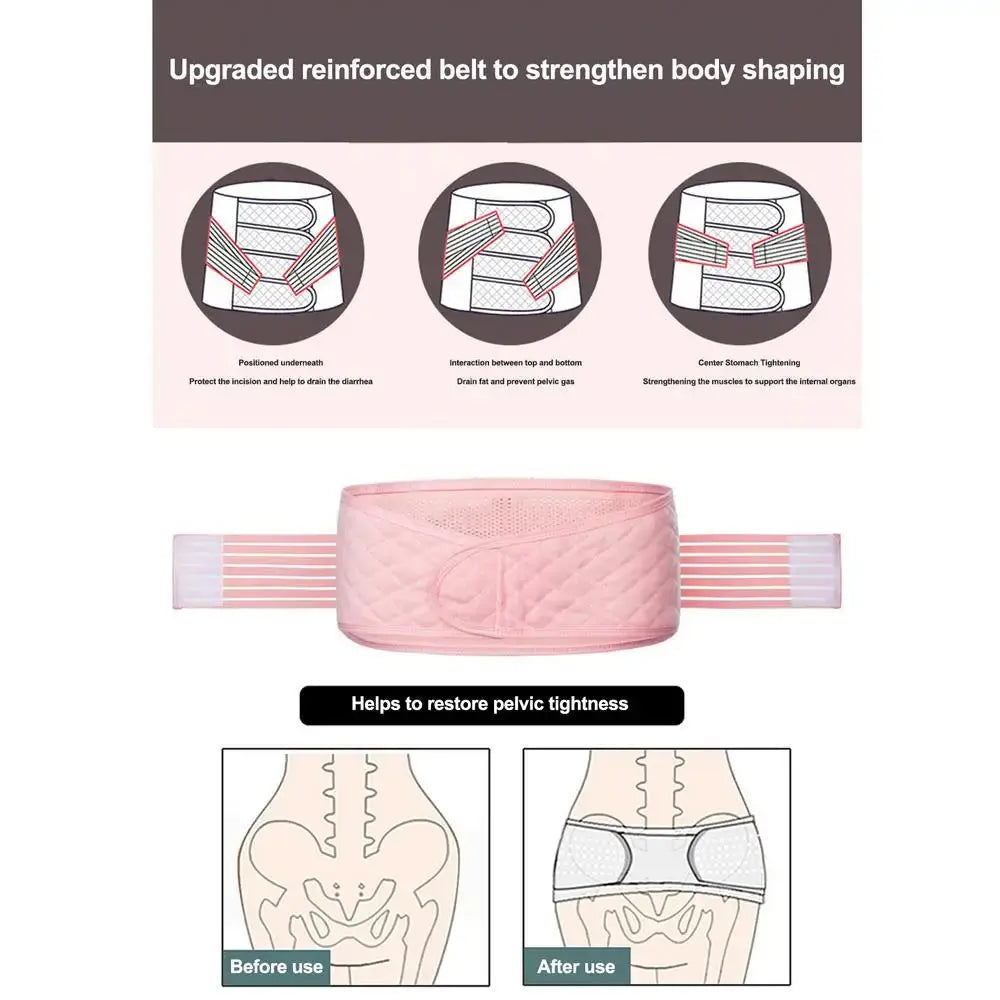 Postpartum Support Recovery Belly Wrap Waist Pelvis Belt Body Shaper Postnatal Shapewear Maternity Waist Band supplies Nova Trendz