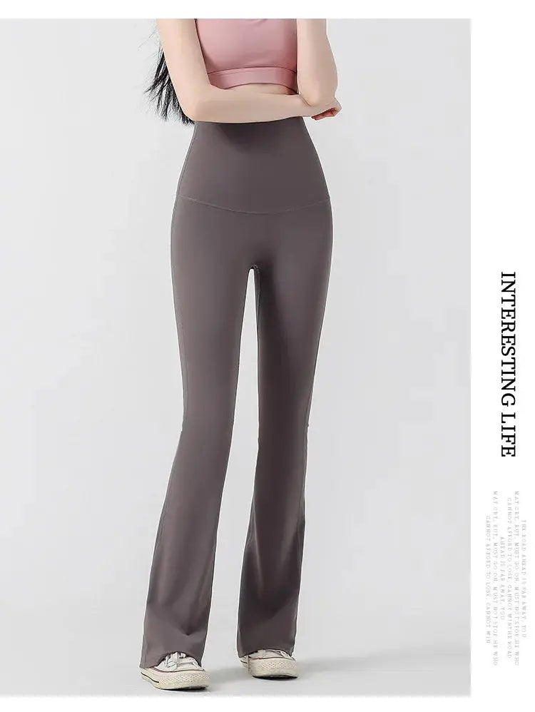 Maternity Leggings for Pregnant Women Yoga Flared High-waisted Trousers Pregnancy Clothes Maternity Yoga Flared Pants Nova Trendz