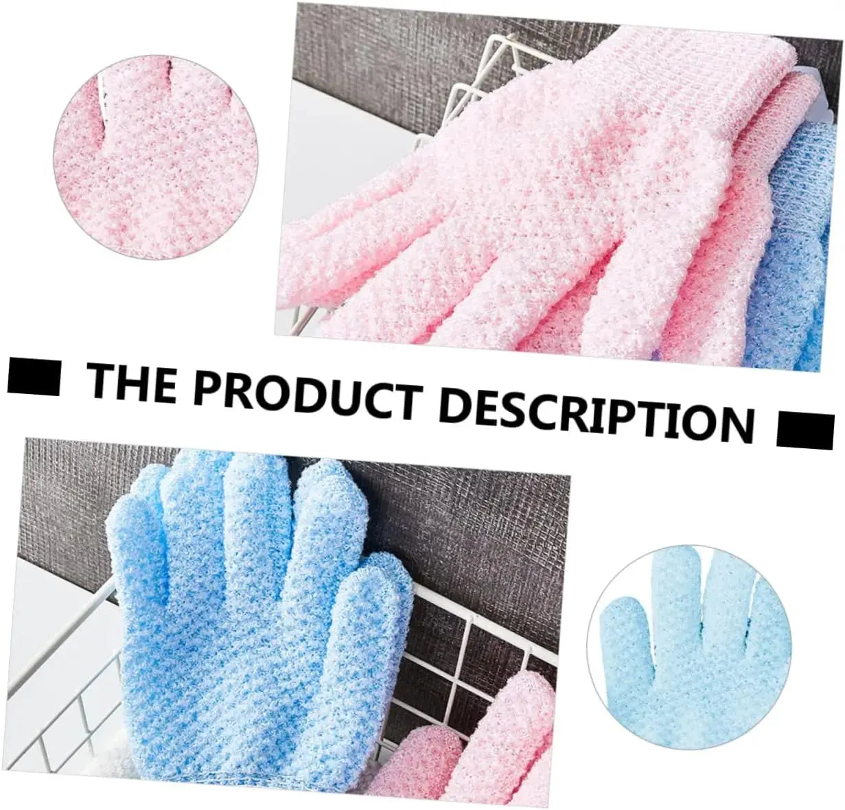Bath scrub gloves, scrub gloves, body scrub gloves, body wash gloves, exfoliating gloves, facial scrub, facial scrub, bath spong Nova Trendz