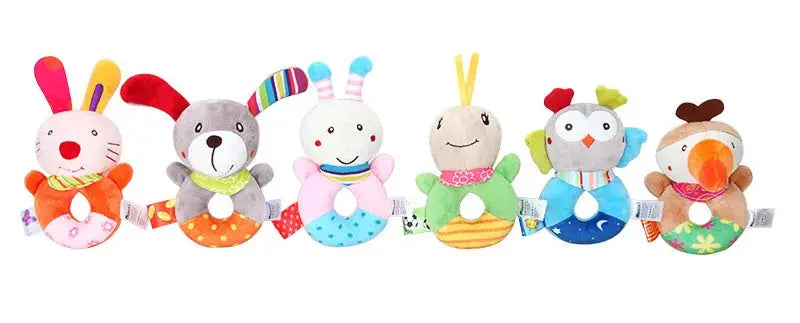 Baby Plush Rattle Cartoon Animals Crib Mobile Bed Bell Toys 0-12 Months Infant Toddler Early Educational Toy for Newborn  Gifts Nova Trendz