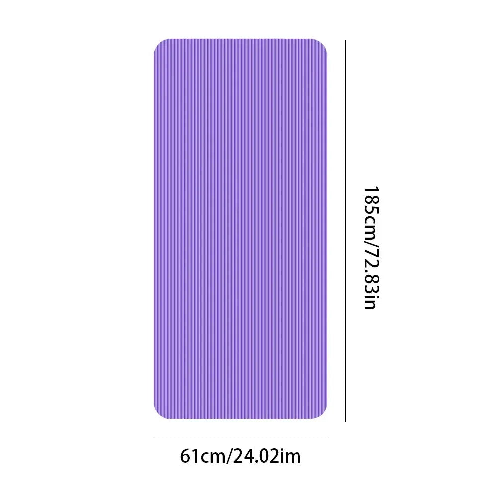 Yoga Mat Non Slip Exercise Mat Thick Solid Color Fitness Mat Yoga Workout Mat Multi-Function for Home Gym - Nova Trendz