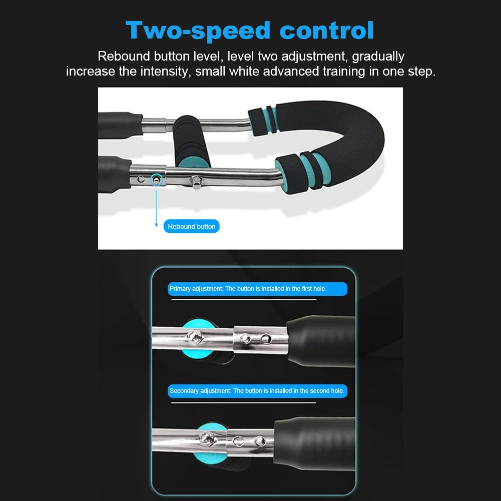 Wrist Strength Trainer Adjustable U-Shaped Arm Trainer Home Fitness Chest Expander Twister Arm Exerciser Hand Gripper Strengths Nova Trendz
