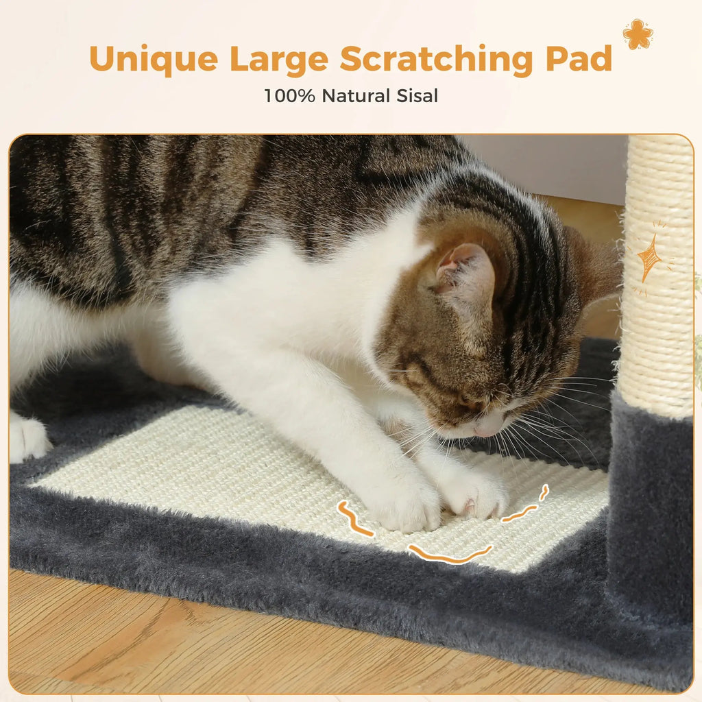 184cm Large Cat Tree and Tower for Indoor Cats With Sisal-Covered Scratching Posts Spacious Hammock Padded Perches and Condos Nova Trendz