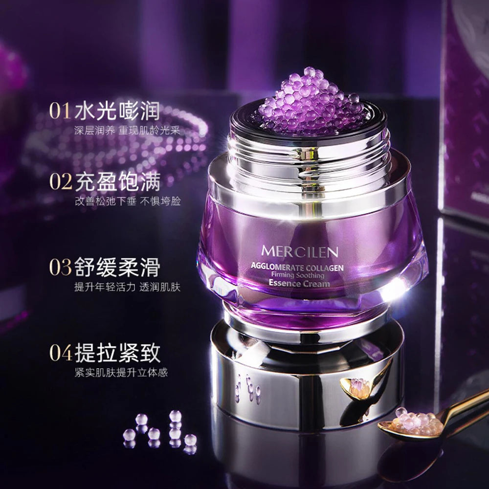 Gentian Root Collagen Firming Soothing Essence Face Cream Delicate Firming Balanced Skin Fine Lines Korea Skincare Products