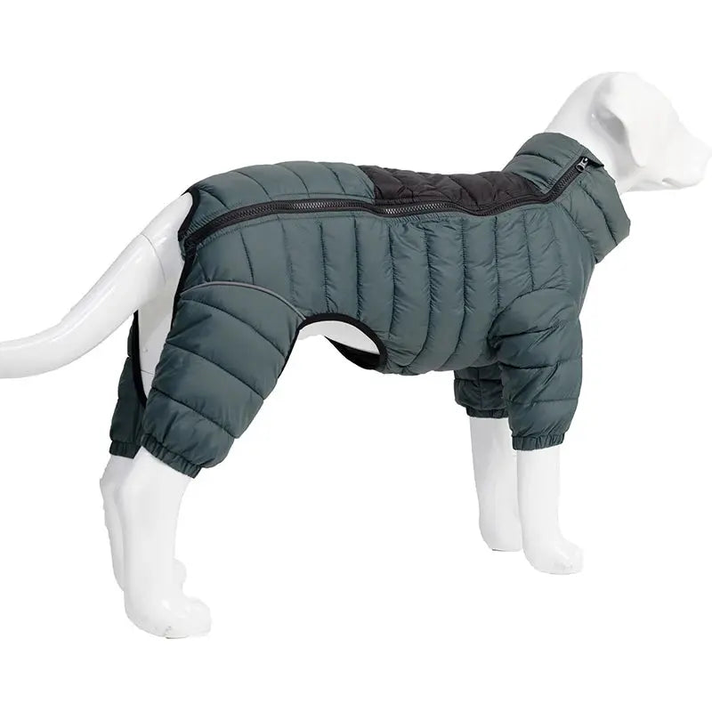 Dog Thicken Cotton-padded Coat Pet Warm Down Jacket Windproof 4 Legs Pet Outfit Winter Greyhound Husky Corgi Chihuahua Clothes - Nova Trendz