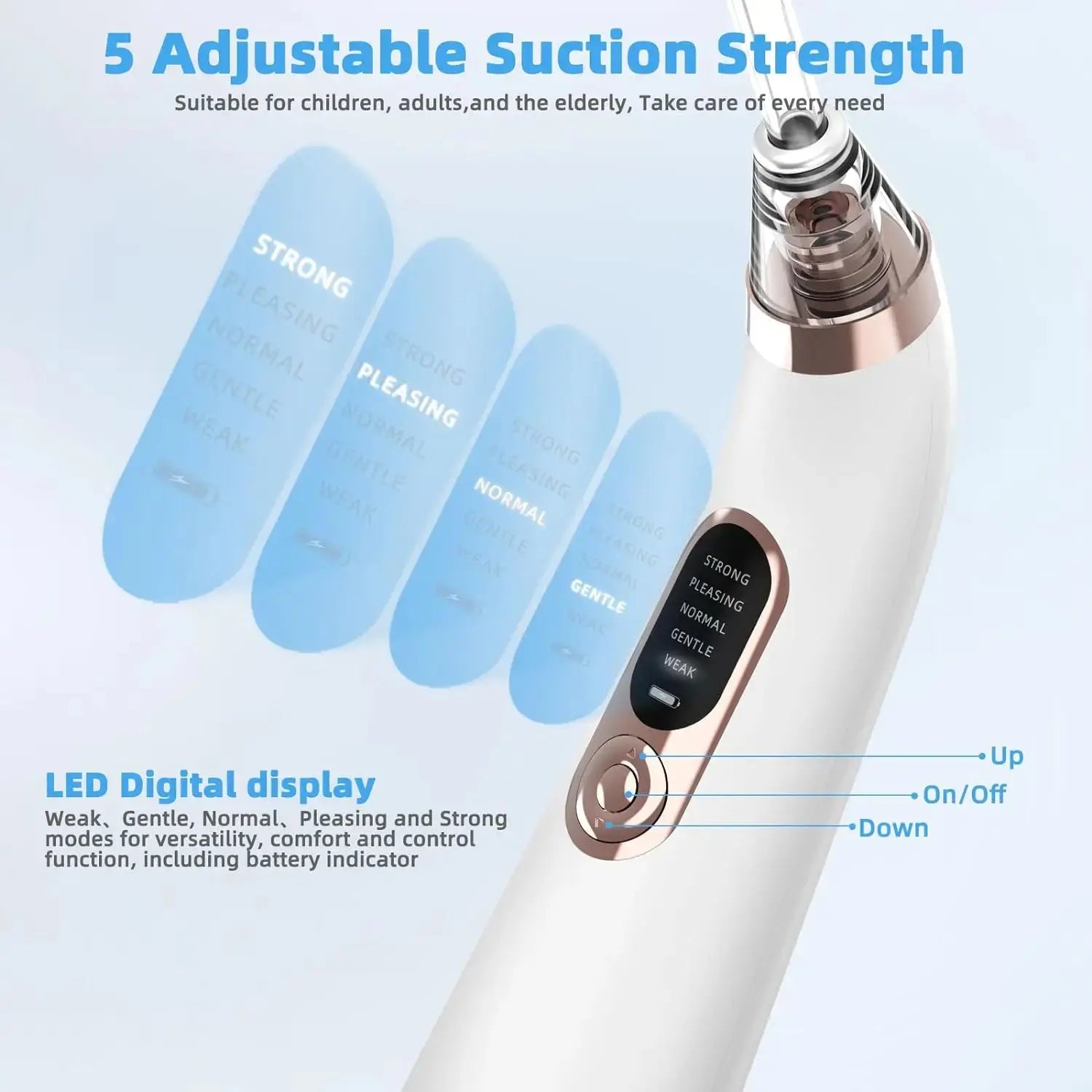 Electronic Vacuum Tonsil Stone Remover Kit with 5 Suction Modes 10in1 Tonsil Stone Cleaner Mouth Cleaning Tool Oral Fresh Care Nova Trendz