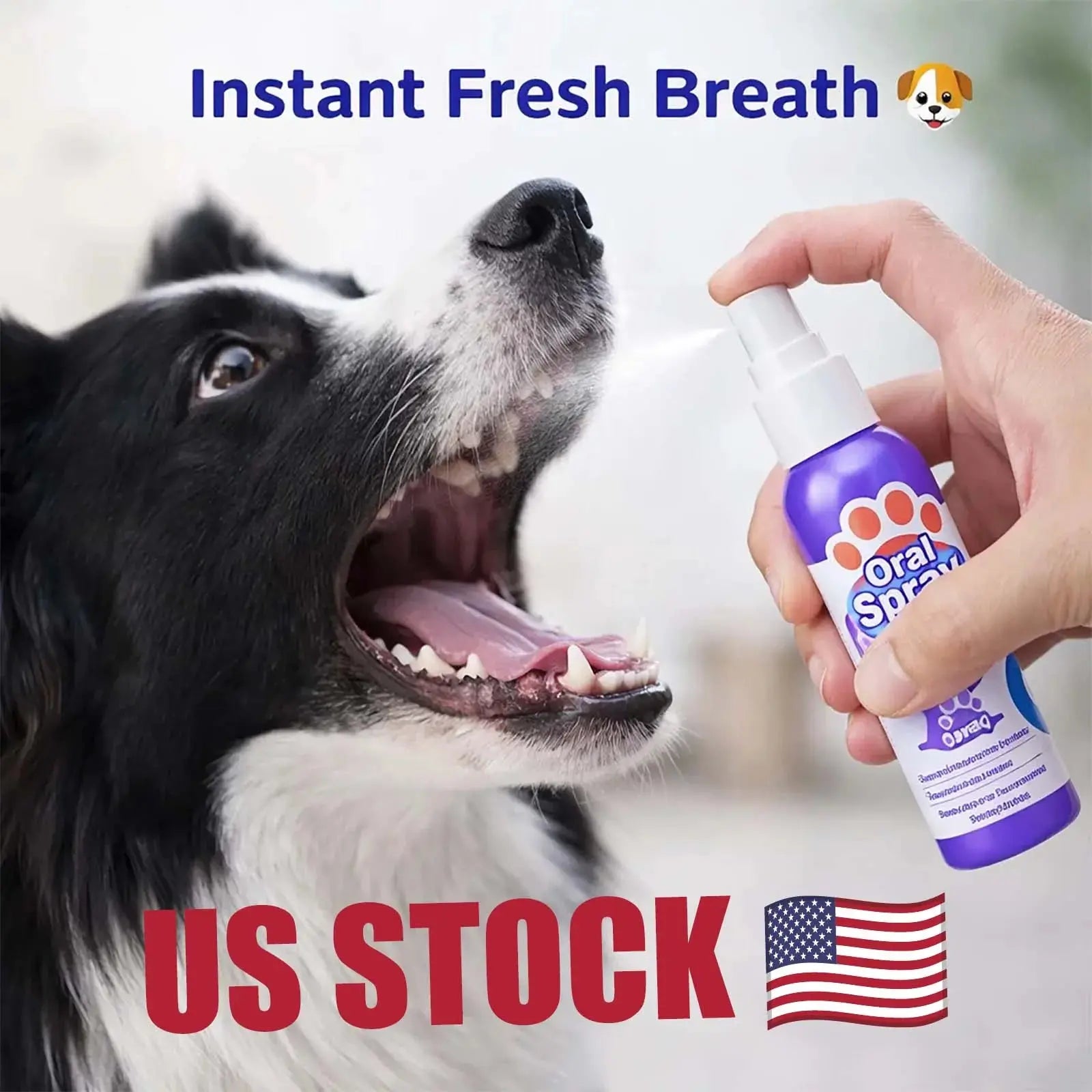 Pet Oral Cleaning Spray, Dog Cat Bad Breath Remover, Dental Stain Care, 30ml - Nova Trendz