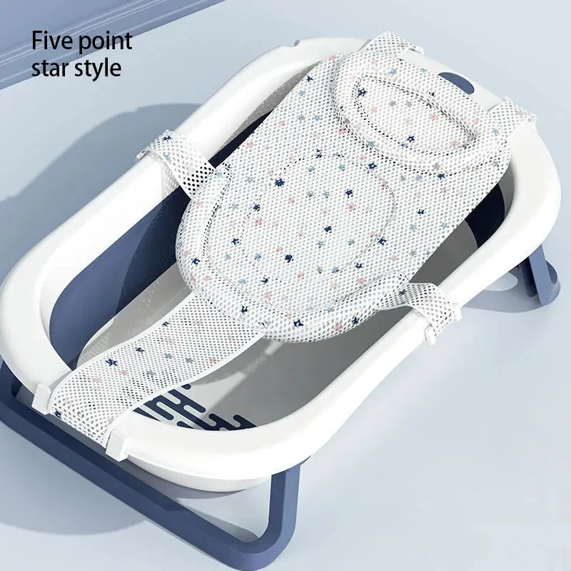 Baby shower lying down, baby shower artifact can sit and lie down, newborn net bag bath pad, bathtub floating pad Nova Trendz