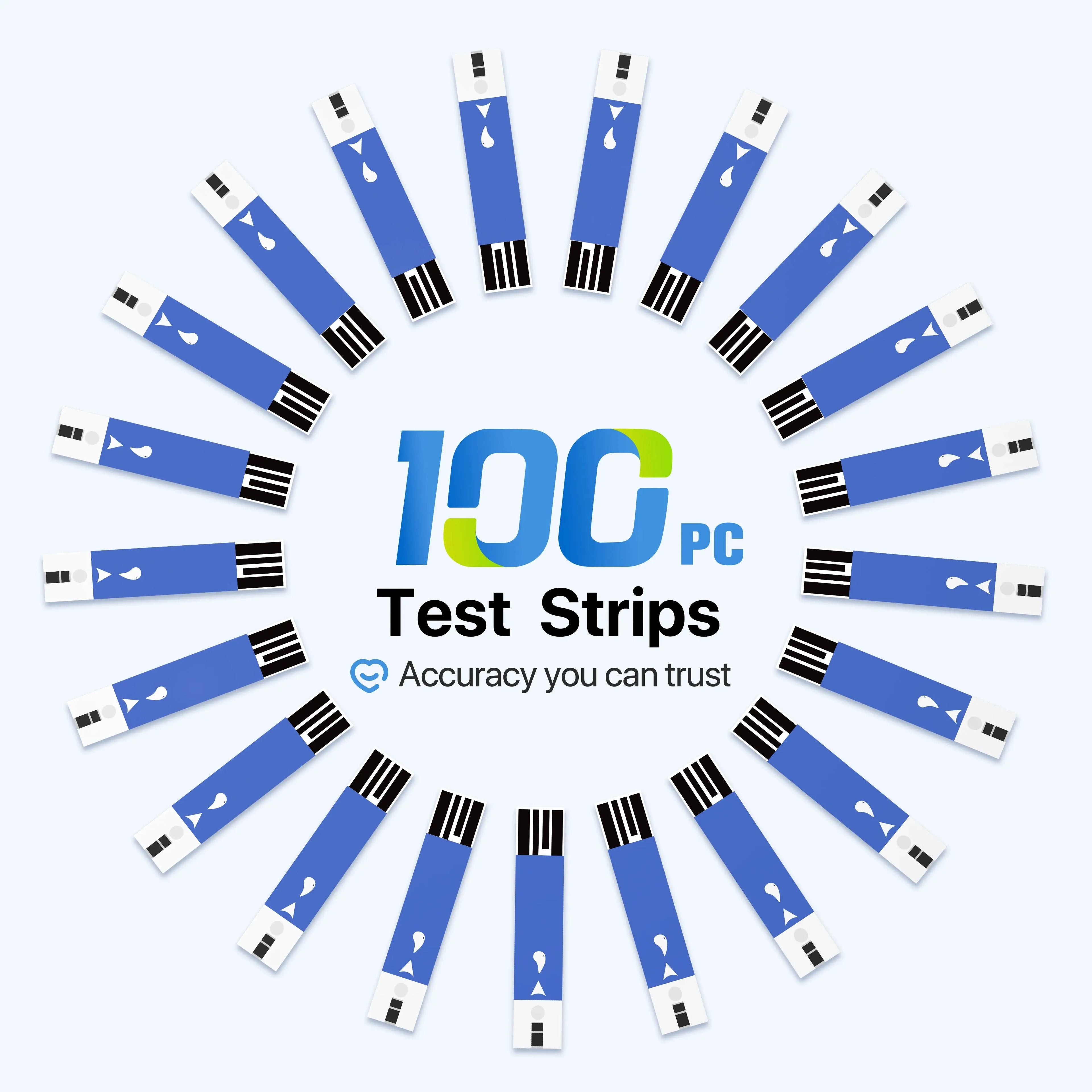 50Pcs Blood Glucose Test Strips/Lancets For G-425-3/G-425-2/G-425-1/G-427B Glucosemeter Blood Sugar Testing Papers Blood Collect Nova Trendz