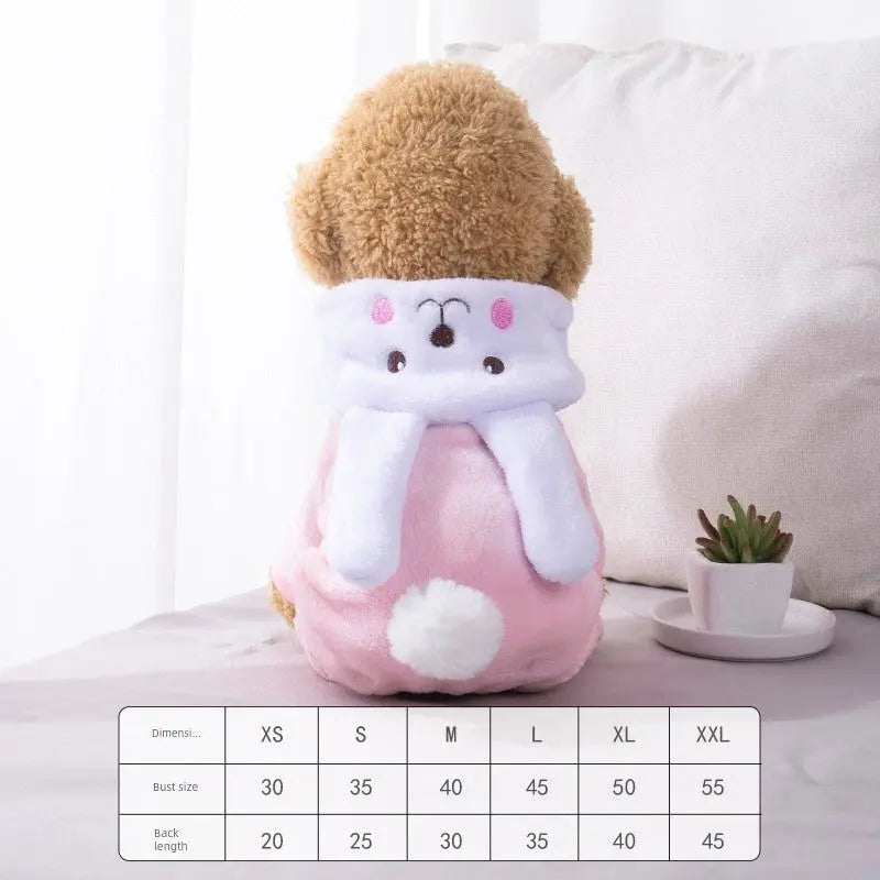 Cat Clothes Tiger Outfit Thermal Cotton-Padded Clothes Kitten Blue Cat British Shorthair Muppet Autumn and Winter Pet Dog Four-Legged Clothes Nova Trendz
