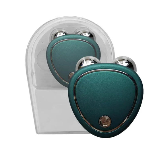 Green EMS Face Lift Massager Machine Roller Microcurrent Facial Device Beauty Instrument Rejuvenation Tighten Skin Face Tool