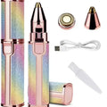 2 In1 Electric Eyebrow Trimmer Painless Eye Brow Mini Shaver Razors Portable Facial Hair Remover Women Built-in LED Light Nova Trendz