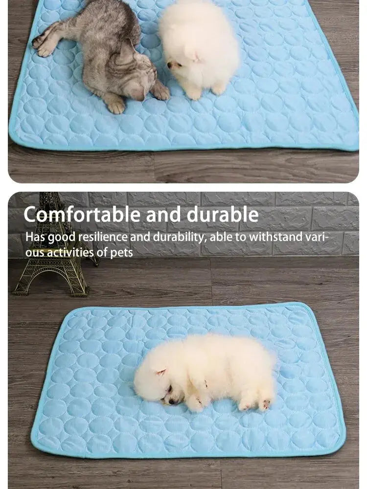 Pet Ice Mats Summer Cat Dog Sofa Nest Bed Cooling Sleeping Pad for Small Dogs Pets Durable Sofa Cooling Pad Blanket Nova Trendz
