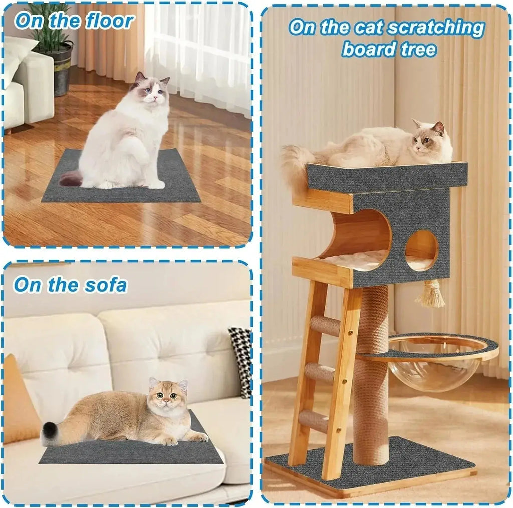Cats Scratching Mat Accessories for Cats Sofa Tape Self Adhesive Carpet Cats Pet Products Tower Scratcher Post Scraper Supplies - Nova Trendz