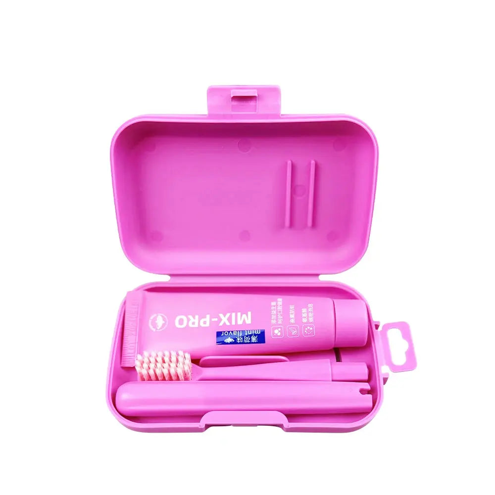 Dental Oral Care Cleaning Kit Portable Toothbrush Toothpaste Case Travel Toothbrush Soft Bristle Adult Tooth Brush Personal Care - Nova Trendz