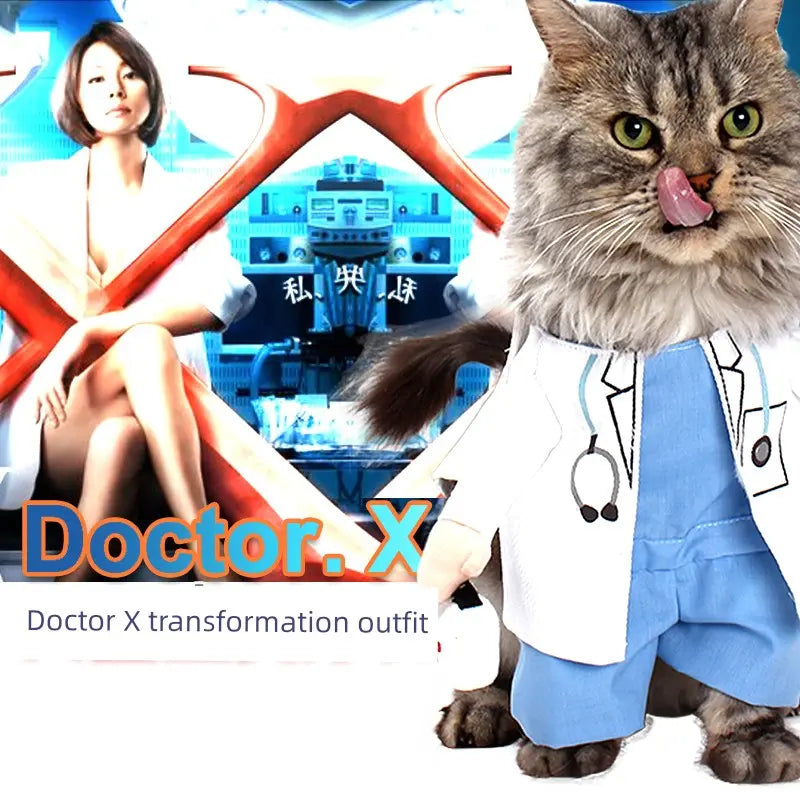 Cat Transformation Funny Pet Upright Pet Costume Cat Clothes Dog Funny Cat British Shorthair Cute Thin Summer Clothing Nova Trendz