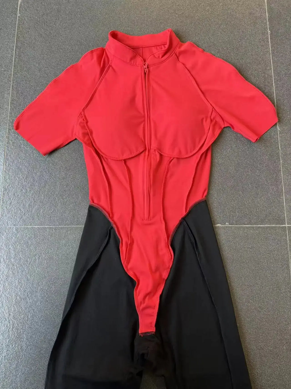 Yoga Bodysuit Short Sleeves Women's Tracksuits Gym Zipper Jumpsuits Sports Workout High-intensity Fitness One-piece Tights Suit - Nova Trendz
