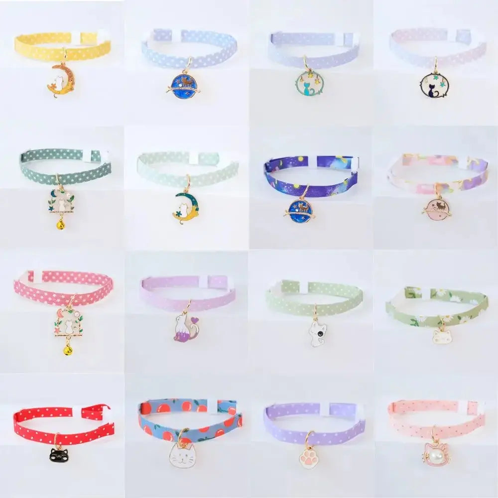 1PC Cute Kitten Collar Pet Cat Safety Necklace Breakaway Adjustable Cats Collar Puppy Collar Cat Pendant Puppy Cat Pet Supplies Nova Trendz