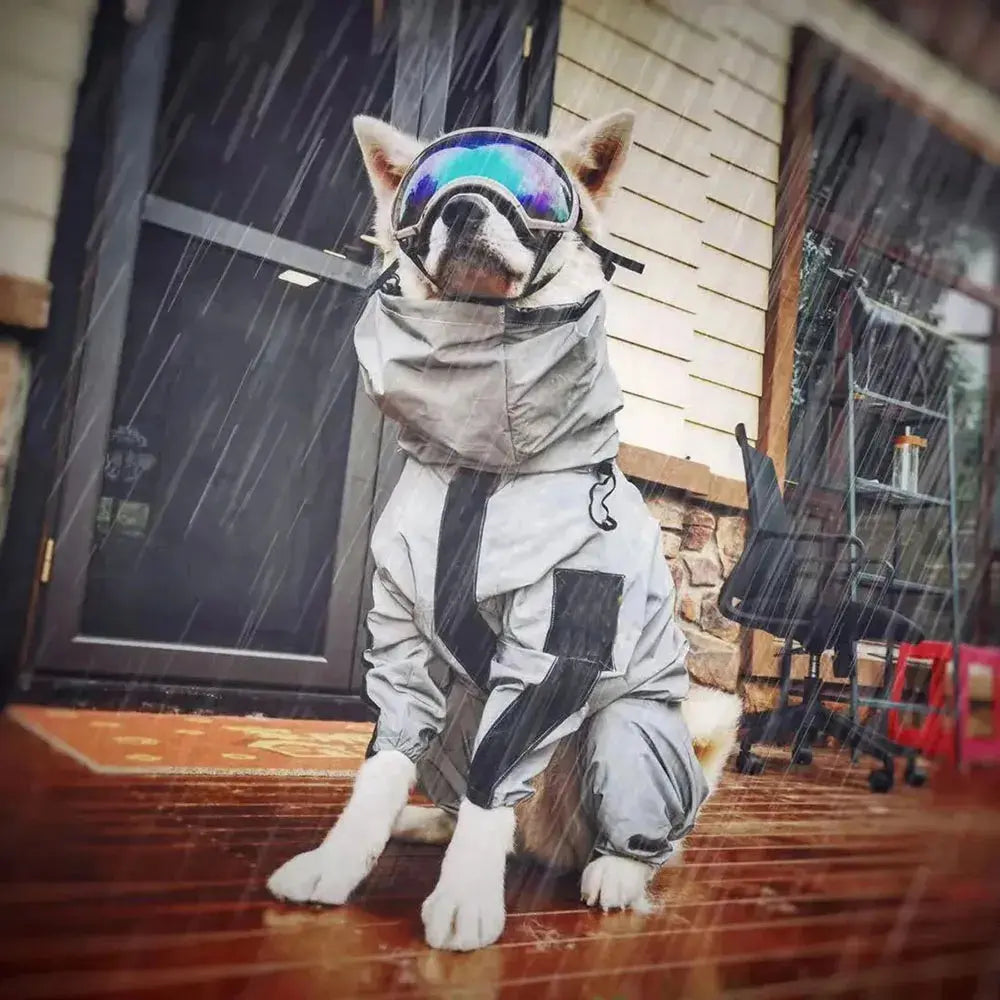 Reflective Full Body Dog Jumpsuit Waterproof Raincoat Sunscreen Outdoor Jacket for Small to Large Dogs Pet Supplies - Nova Trendz