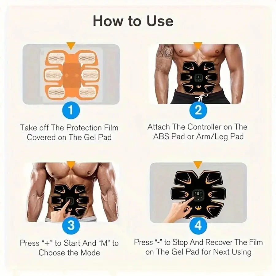Abs Stimulator, Abdominal Toning Workout for Abdomen/Arm/Leg,Workout Equipment for Men Women ﻿ Nova Trendz