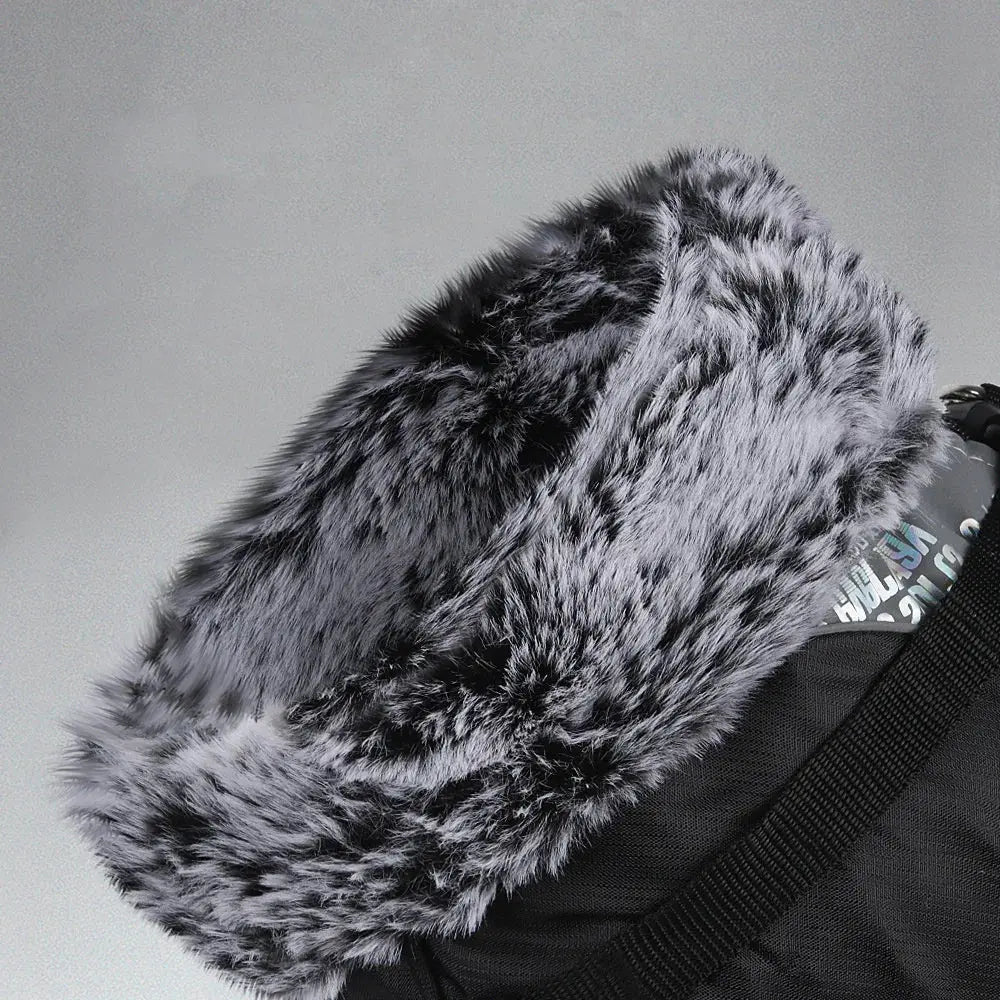 Thickened Big Dog Coat Jacket with Fur Collar Winter Warm Pet Clothes for Medium Large Dogs Greyhound Doberman mascotas Outfits - Nova Trendz