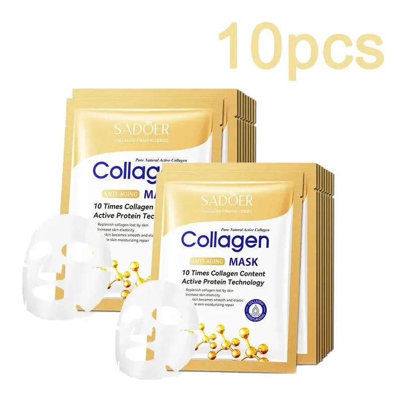SADOER Collagen Skin Care Serie Collagen Facial Mask Moisturizing Anti-aging Repair Brightening Skin Facial Mask Facial Skincare Nova Trendz