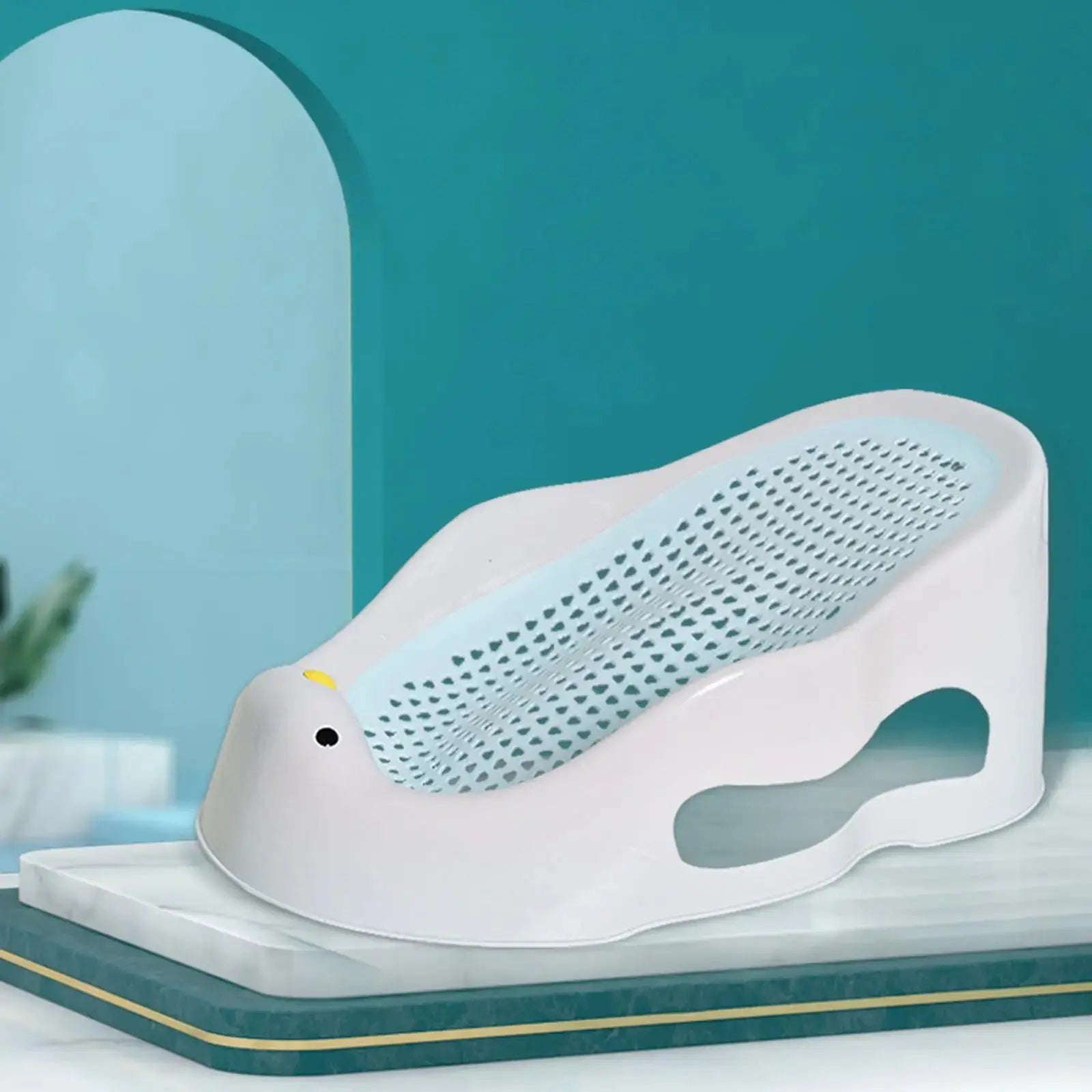 Baby Bath Support Portable Soft Non-Slip Lounger for 0-6 Months Infant blue Nova Trendz