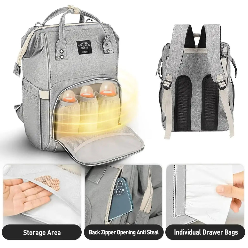 Nappy Backpack Bag Mummy Large Capacity Bag Mom Baby Multi-Function Waterproof Outdoor Travel Diaper Bags Nova Trendz