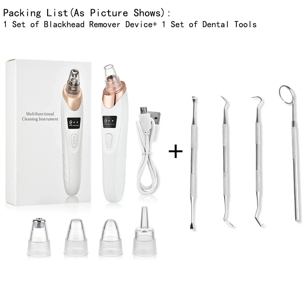 Blackhead Remover Nose T Zone Pore Vacuum Acne Pimple Removal Vacuum Suction Tool Facial Diamond Dermabrasion Machine Face Clean Nova Trendz