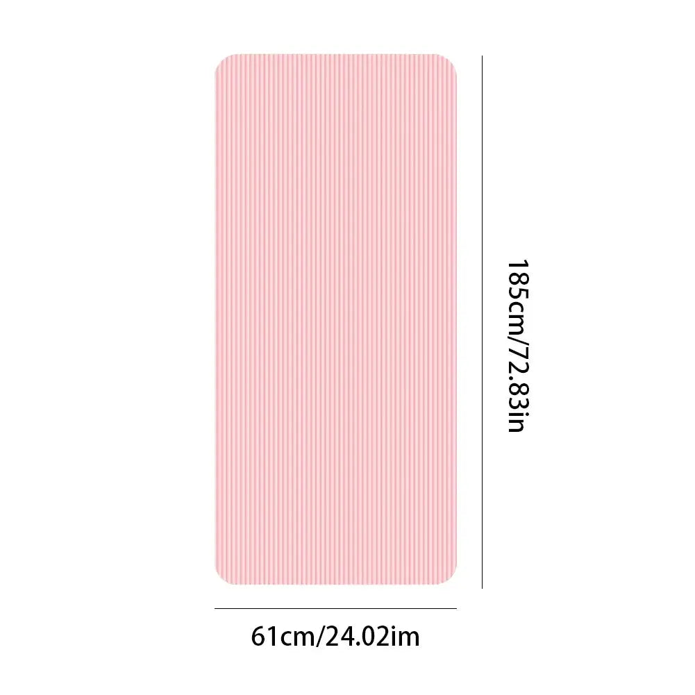 Yoga Mat Non Slip Exercise Mat Thick Solid Color Fitness Mat Yoga Workout Mat Multi-Function for Home Gym - Nova Trendz