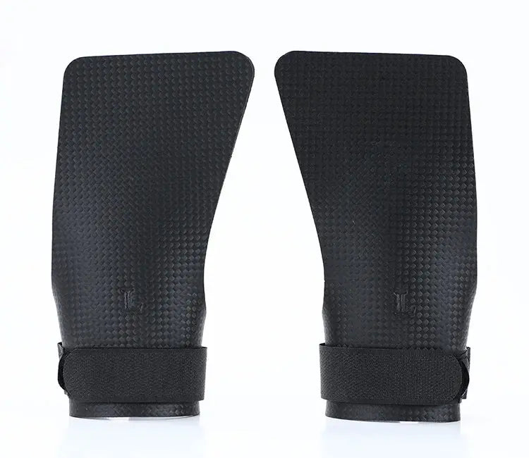 A Pair of Carbon No Finger Hole Hand Grips for Crossfit Pull Ups Cross Training Kettlebell Gymnastics Workout Palm Protector Nova Trendz