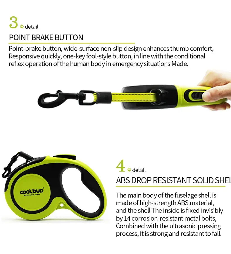 5M Luxury Pet Dog Leashes Retractable Dog Leash For Large  Medium Dogs Cat Puppies Accessories Small Automatic Extension Lanyard Nova Trendz