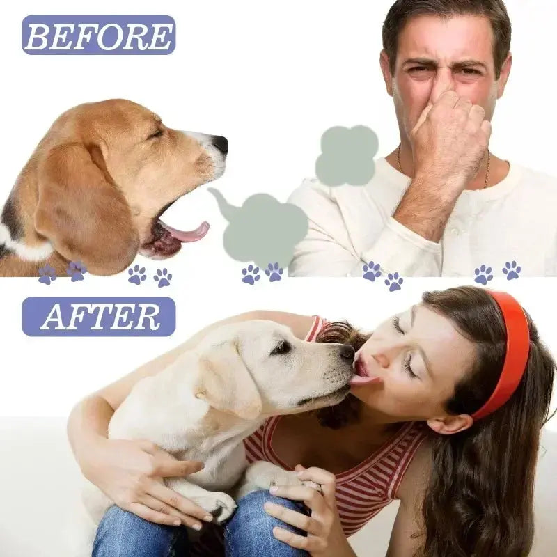 Pet Teeth Cleaning Spray Oral Care Remove Tooth Stains Keep Fresh Breath for Cats and Dogs Whitening  Remove bad breath - Nova Trendz