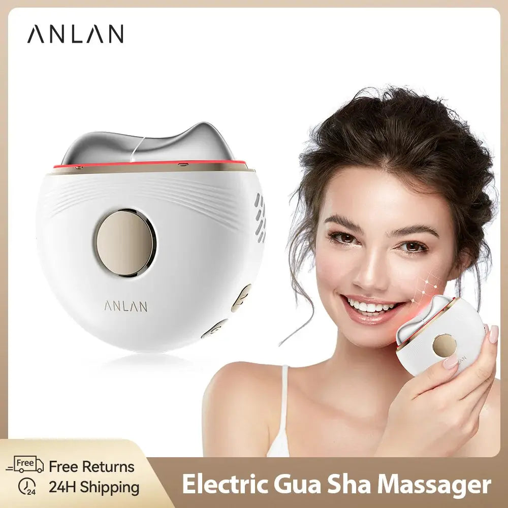 ANLAN Electric Guasha Massager EMS Face Lifting Remove Edema Firming Skin Clod Heat Body Scraping Therapy Skincare Beauty Device Nova Trendz