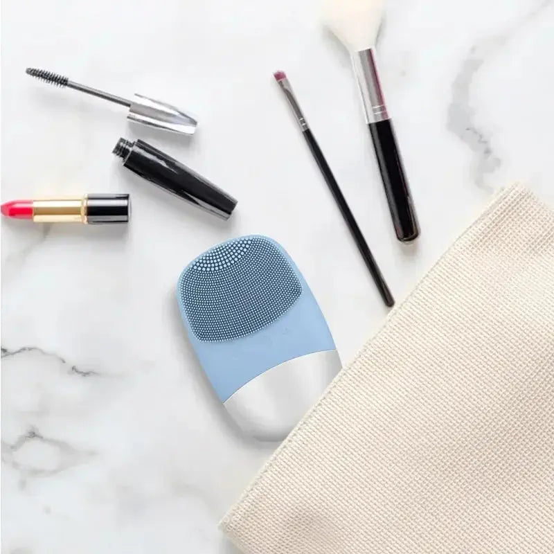 Electric Facial Cleansing Brush Silicone Sonic Face Cleaner Deep Pore Cleaning Skin Massage Intelligent Cleansing Brush Device - Nova Trendz